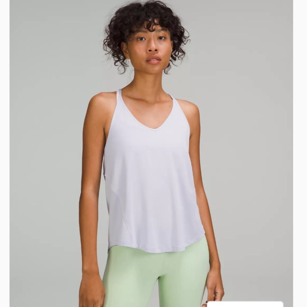 Lululemon Modal-Silk Yoga Tank Top, Pastel Blue size 6